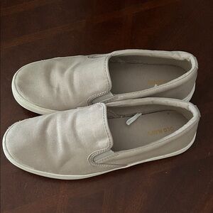 Old Navy Taupe Slip-On Sneakers 7.5